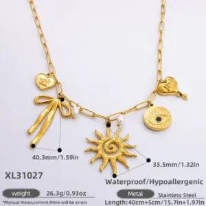 Xl31027 / Electroplating 18K Real Gold