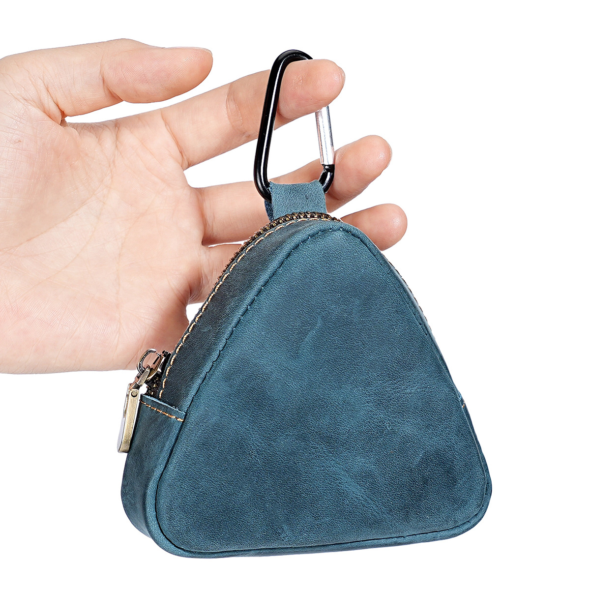 Wholesale Crazy Horse Leather Waist Wallet Coin Purse Multifunctional Genuine Leather Key uch