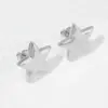 Wholesale PVD Coated 18K Gold Plated Star Stainless Steel IG Style Artistic Waterproof Non Tarnish Ear Studs