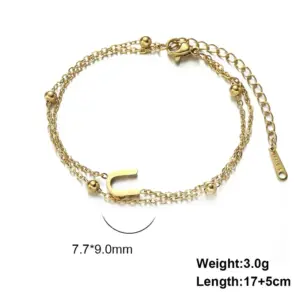 Gold Bracelet-U