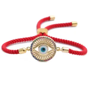 Wholesale Hot-selling Copper Micro-inlaid Zircon Devil's Eye Bracelet