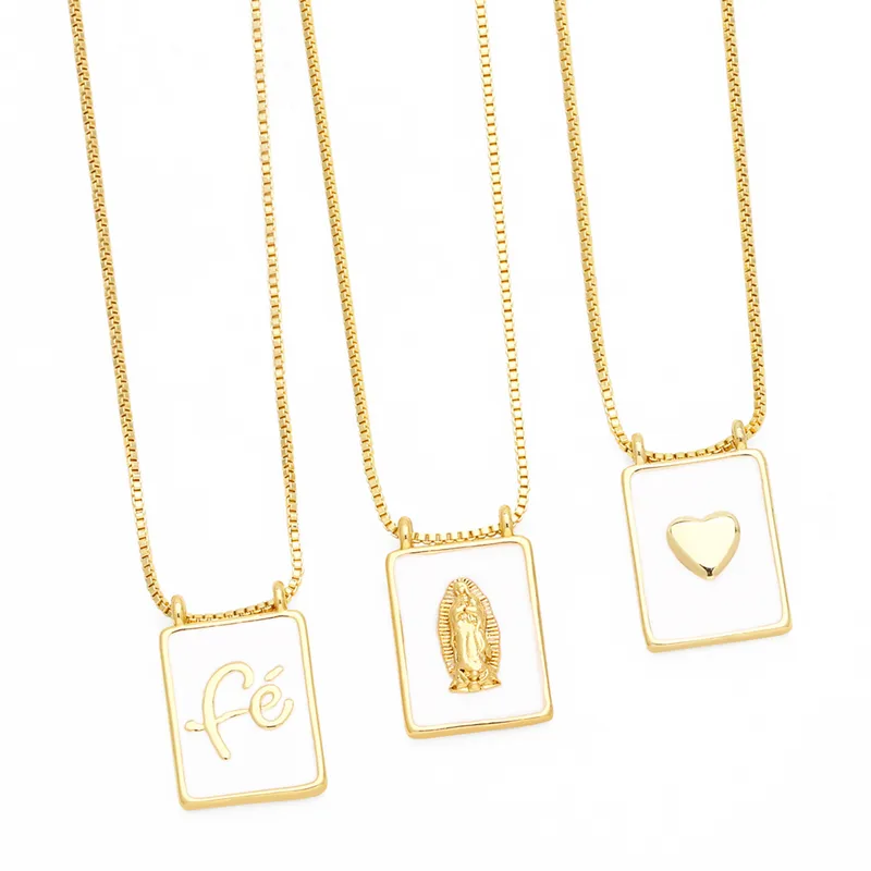 Wholesale PVD Coated Real Gold Plated 18K Gold Human Heart Shape Rectangle Stainless Steel Copper Casual Simple Style Waterproof Non Tarnish Stainless