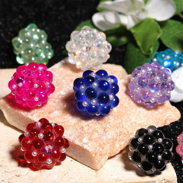 Wholesale DIY Glass Crystal Diamond Beads, Pearl Beads, Bayberry Beads with Straight Holes