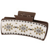 10-5 square PU leather three deep coffee