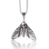 Wholesale Hip Hop Titanium Steel Butterfly Pendant Necklace