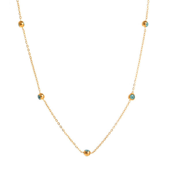 oly-f34113f62cbc91cf57d2a48ce355f682 Wholesale stainless steel necklace does not fade cross pendant double layer chain creative drop oil titanium steel jewelry