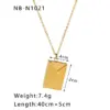 Wholesale Ion Plating (IP) 18K Gold Plated Love Envelope Red Heart 304 Stainless Steel French Style Classic Commute Pendant Necklace