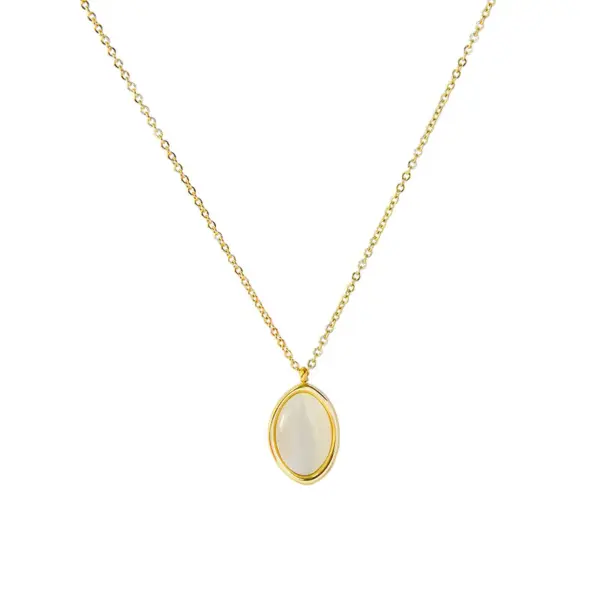 Wholesale PVD Coated 18K Gold Plated 18K Gold 304 Stainless Steel Fashion 304 Stainless Steel Necklace