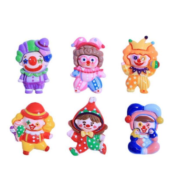 Wholesale Cartoon clown costume Children's Fun handmade diy cream glue phone case headdress hairpin jewelry resin accessories