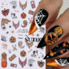 Wholesale DIY Wraps For Craft Cartoon Halloween Nail Art Stickers