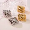 Wholesale 1 Pair Cute Novelty Streetwear Geometric Irregular 304 Stainless Steel Imitation Gold Electroplating Ear Studs