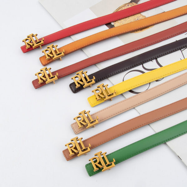 Wholesale Letter genuine leather women's thin belt cowhide belt