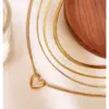 Wholesale 304 Stainless Steel Geometric PVD Coated Real Gold Plated Basic Simple Style Waterproof Non Tarnish Irregular Surgical Steel O-shaped Chain Cable Chain Twisted Rope Chain Gold Chain Necklace
