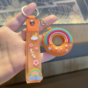 M0320 # Donut [rainbow leather rope]-orange