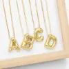 Wholesale Simple Style Letter Copper Plating Pendant Necklace