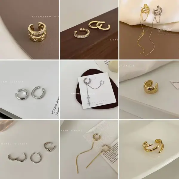 Wholesale Fashion Geometric Copper Plating Zircon Earrings 1 Pair