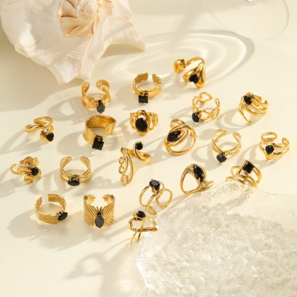 Wholesale Luxury ring, colorfast open band