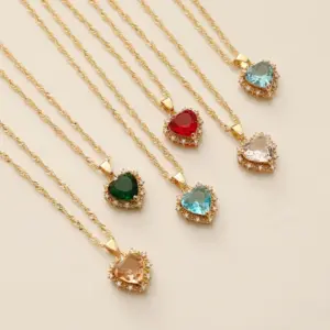 Wholesale Alloy Heart Copper Necklaces