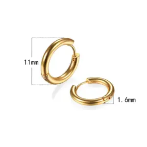1.6*8 Gold Ear Ring