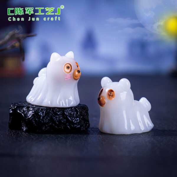 Wholesale Halloween Glow-in-the-Dark Puppy Ghost Doll DIY Decoration Accessory