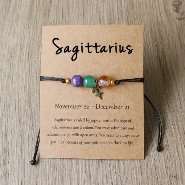 Tk Twee Contion Series Natural Stone Bracelet Double-Layer Braided Bracelet Pendant Unisex