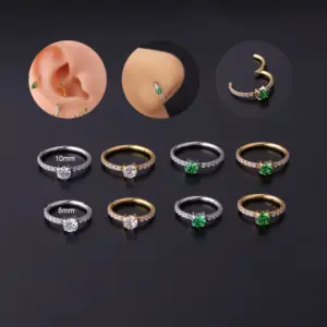 712-Green Zirconium / 8mm-Gold