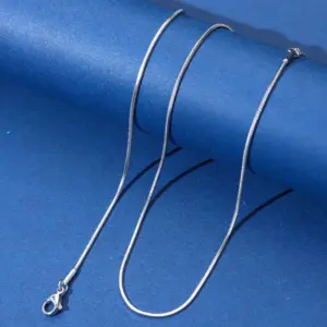 1.2mm Square Snake (Steel Color) / Length: 45+5CM