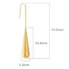 Wholesale 1 Pair Simple Style Water Droplets Plating 304 Stainless Steel 18K Gold Plated Drop Earrings