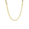 Fashion Geometric Titanium Steel Plating Braid 18k Gold Plated Necklace