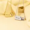 Wholesale Creative Pull-out Photo Envelope Fashion Stainless Steel Letter Clavicle Chain