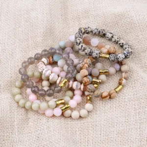 Wholesale Vintage Geometric Agate Plated Bracelet 1 Pc