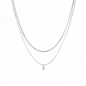 White Gold Color Double Layer / V