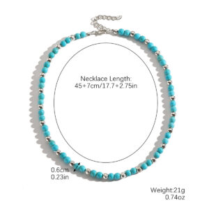 N2408-16 turquoise beads