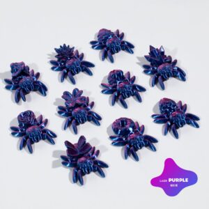 10 pcs/set laser purple