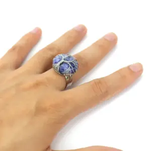 Blue Pattern / Adjustable Opening