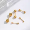 Wholesale 1 Simple Style Commute Round 304 Stainless Steel 18K Gold Plated Ear Studs