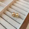 1 Pair Simple Style Solid Color Plating Copper Ear Studs