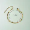 18K Gold Plated Geometric 304 Stainless Steel Simple Style Classic Style Plating 304 Stainless Steel Chain Bracelet
