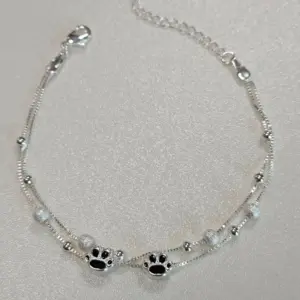 Double-Layer Double-Sided Cat's Paw Bracelet (Epoxy Black)