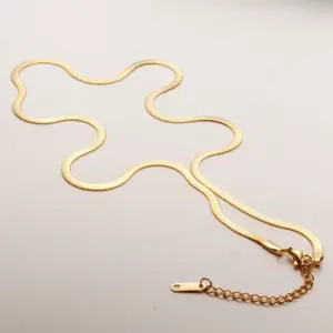 Wholesale Simple Style Geometric Stainless Steel Plating Necklace 1 Piece