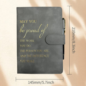 Hemming button gray (book + pen)