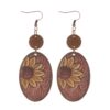 oly-f407b660302d5e1b2cded2dbea069b01 Wholesale Western style cactus suower earrings wooden earrings