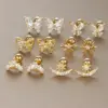 Wholesale 1 Pair Vintage Style Classic Style Geometric Butterfly Snowflake Plating 304 Stainless Steel Zircon Ear Studs
