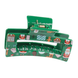 8.5 square christmas green bell print