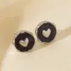 Wholesale PVD Coated Real Gold Plated Round Heart Shape 304 Stainless Steel Elegant Waterproof Non Tarnish Ear Studs