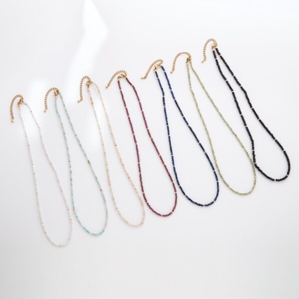 Wholesale Colorful natural stone necklace