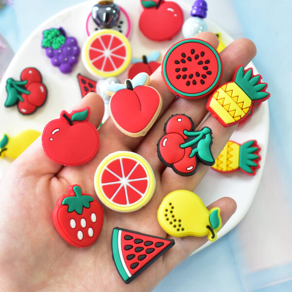 Wholesale Cute cartoon fruit series soft gel ballpoint pen beads