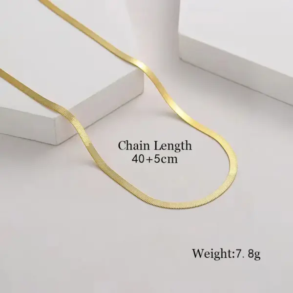 Wholesale Stainless Steel Titanium Steel Hip-Hop Plating Solid Color Necklace