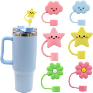 6 pieces clouds stars flowers / 10mm