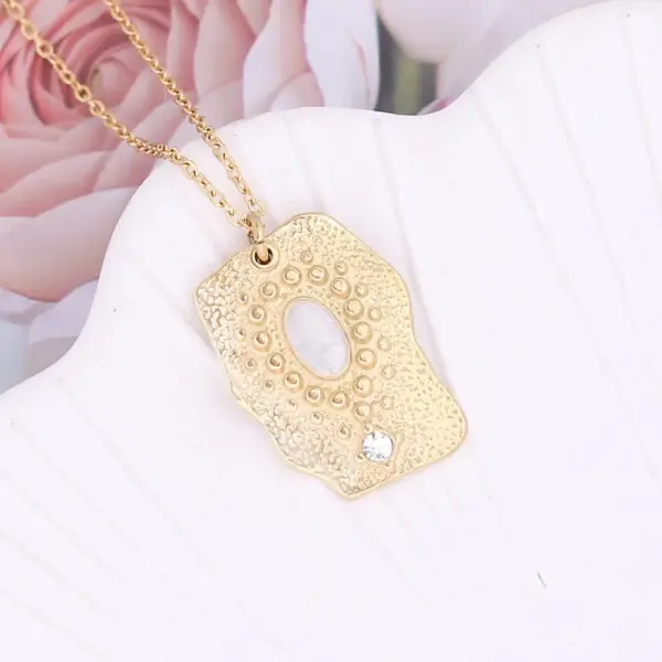 Wholesale PVD Coated 18K Gold Real Gold Plated Geometric Stainless Steel Fashion Waterproof Non Tarnish 304 Stainless Steel